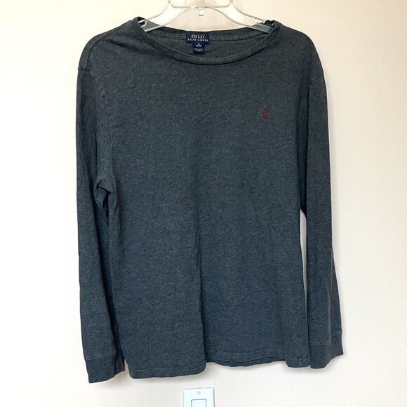 Polo Ralph Lauren Shirts Boys XL Long Sleeve Pull Over Crew Neck Set Of 2 Bundle - Picture 2 of 12